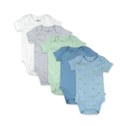 5-Pack Organic Cotton Short Sleeve Bodysuits | Honest Baby Clothing