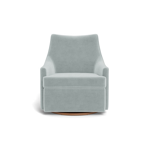 Kingsley Swivel Glider Chair (Spa
Performance Plush Velvet + Standard down blend)