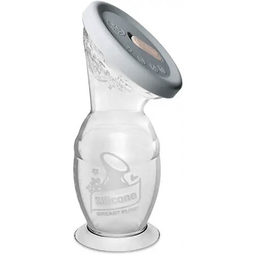 Haakaa Gen 2 Silicone Breast Pump with Suction Base and Leak-Proof Silicone Cap, 4 oz/100 ml