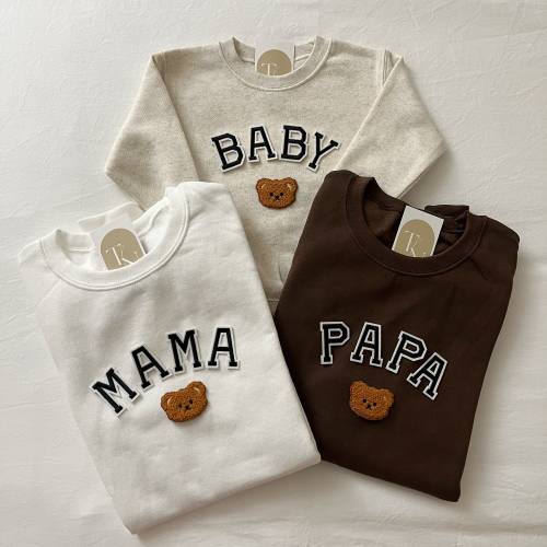 Bear Family Shirts, Matching Family Outfits, Family Matching Shirts, Mama Bear Papa Bear Baby Bear, Bear Birthday Party, Baby Sweatshirt