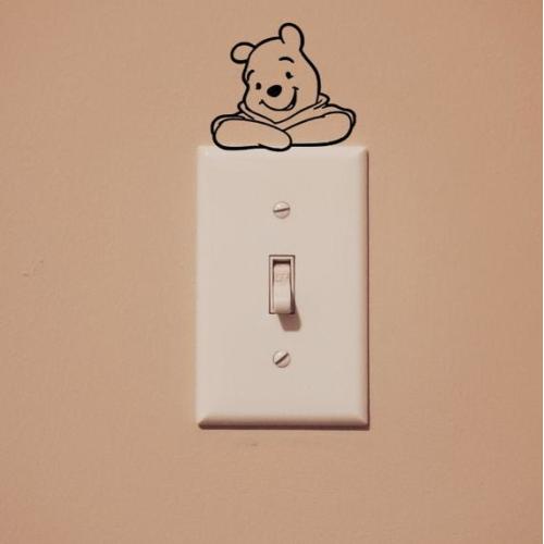 Winnie the Pooh and Friends Light Switch Wall Decal - Etsy