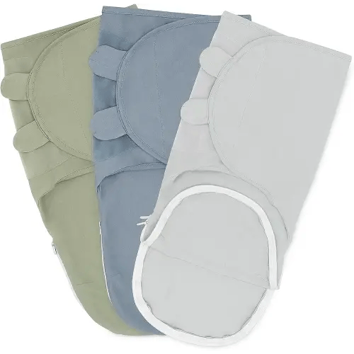 Comfy Cubs Swaddle Blankets for Baby Girl & Boy, Easy Adjustable Sleep Sack with Easy Access Zipper for Diaper Changes, Baby Blankets 0-3 Months for Newborn