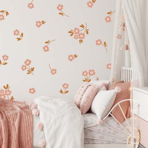 Boho Flowers Wall Decals