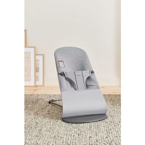 BabyBjörn Bouncer Bliss, 3D Jersey, Light Gray