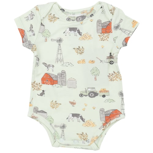 Short Sleeve Bodysuit, Hay Farm