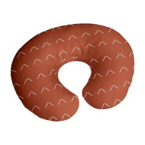Sweet Jojo Designs Boy, Girl, Unisex/Gender Neutral Support Nursing Pillow Cover (Pillow Not Included) Diamond Tuft Orange and Ivory