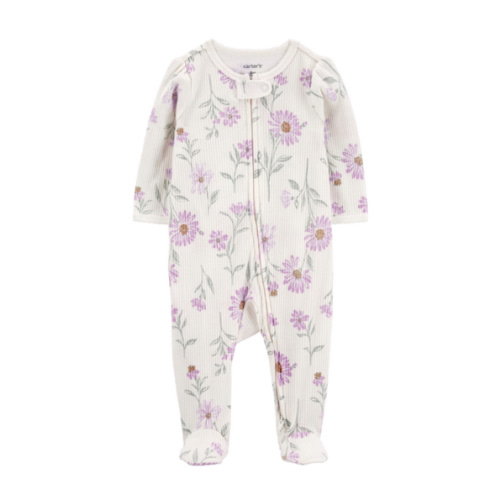 Baby Floral 2-Way Zip Thermal Sleep & Play Pajamas