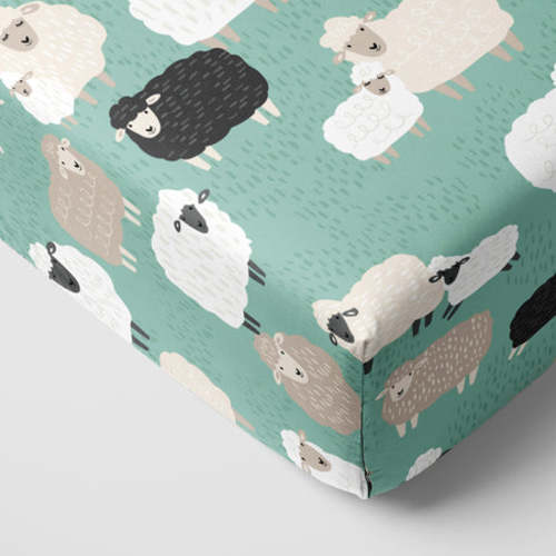 Little Sheepies Fitted Crib Sheet