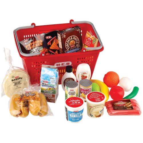 H-E-B Kids Play Food Basket - Red