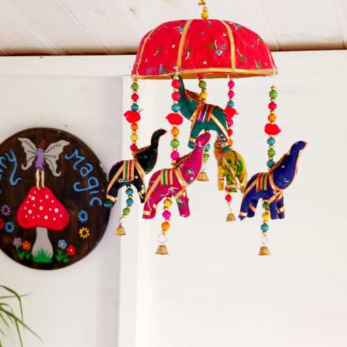 Handcrafted Elephant Mobile