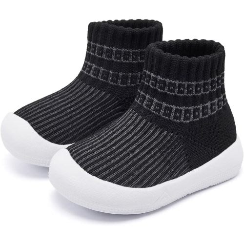 Eashi Baby Boy Girl Non-Skid Indoor Infant Walking Shoes Breathable Warm Elastic Sock Shoes with Memory Sole Protect Toes Outdoor Sneakers