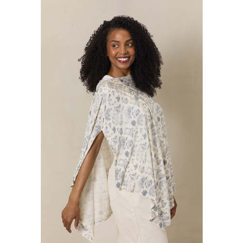 Bleu Toile Nursing Cover