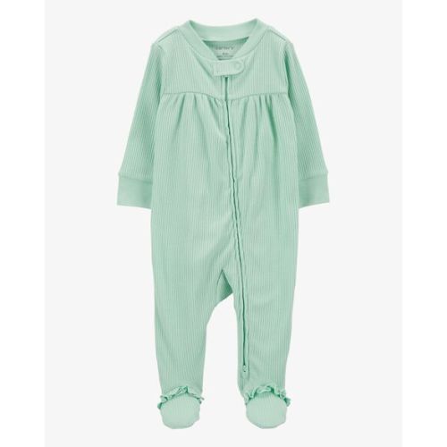 Baby Textured 2-Way Zip Sleep & Play Pajamas - Carter's | Carter's