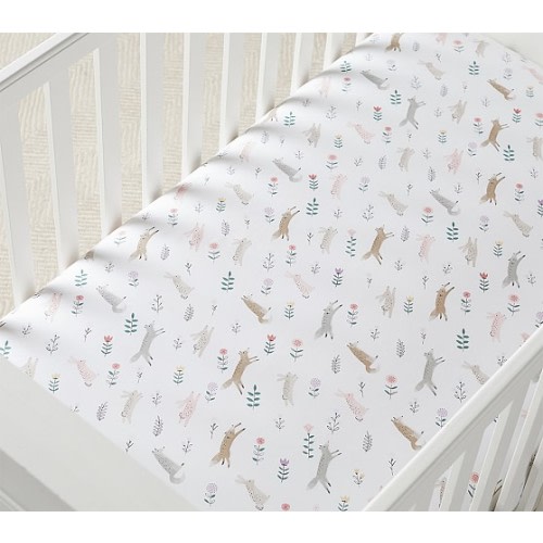 Organic Ramona Crib Sheets | Pottery Barn Kids
