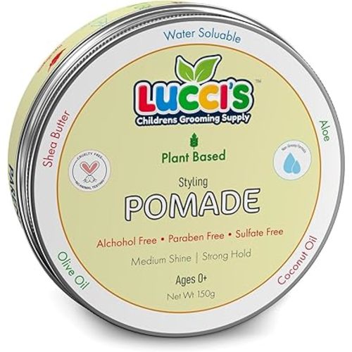 Baby Hair Gel – 5oz Plant-Based Styling Hair Pomade for Infants – No Parabens or Sulphates – Medium Shine and Strong Hold Hair Paste for Kids