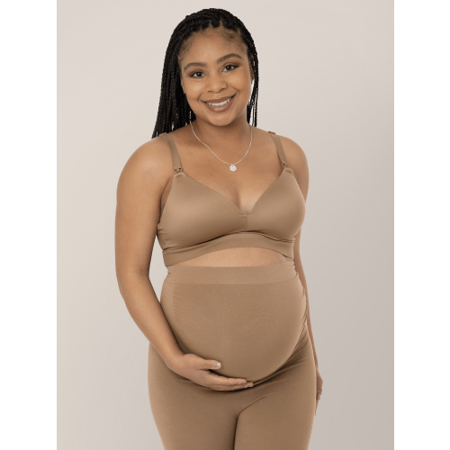 Kindred Bravely Minimalist Hands-Free Pumping & Nursing Bra | Latte -