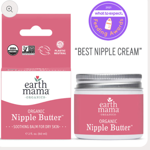 Organic Nipple Butter Breastfeeding Cream | Earth Mama