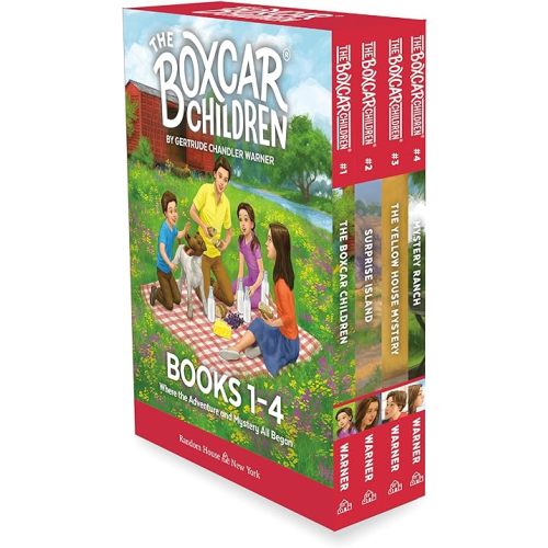 The Boxcar Children Mysteries Boxed Set 1-4: The Boxcar Children; Surprise Island; The Yellow House; Mystery Ranch Paperback – Box set, September 1, 1990