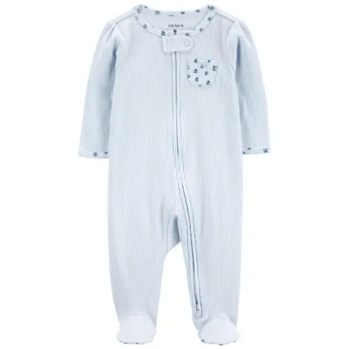 Baby Floral 2-Way Zip Thermal Sleep & Play Pajamas - Carter's | Carter's