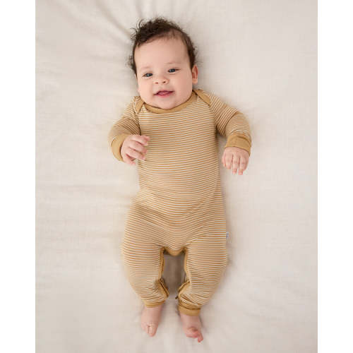 Hazelwood Stripe Crescent Zippy – Little Sleepies