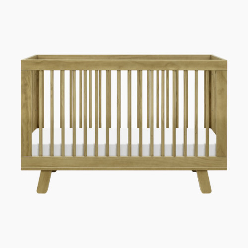 babyletto Hudson 3-in-1 Convertible Crib with Toddler Bed Conversion Kit - Honey