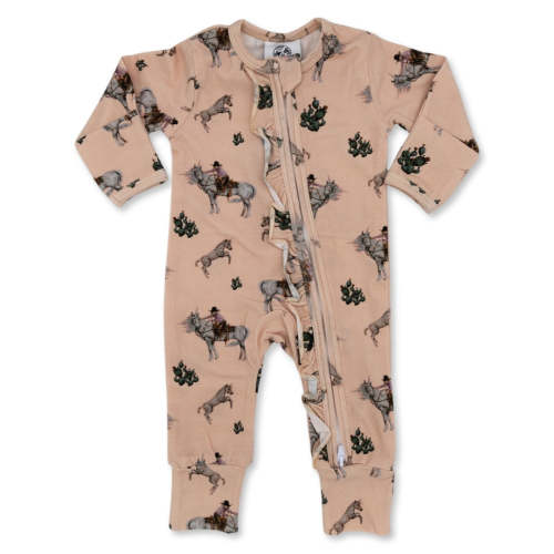 Western Unicorn -Ruffled- Folding Feet Jammies