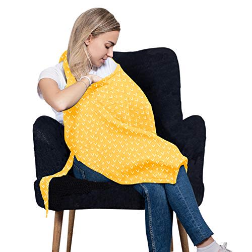 San Francisco Baby Nursing Cover — Breathable Breastfeeding Cover for Nursing, 360° Nursing Cover Up for Breastfeeding, Privacy Nursing Covers, Nursing Blanket for Breastfeeding — Luxury Yellow