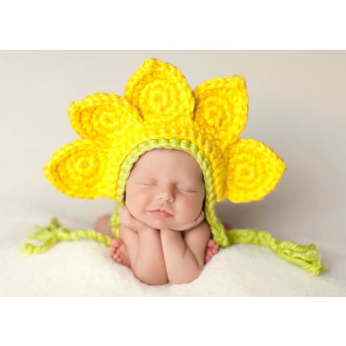 Flower Hat, Sunflower, Daisy, Newborn Photo Prop, Poinsettia, Christmas, Spring, Halloween Costume, Crochet Flower Hat, Girl