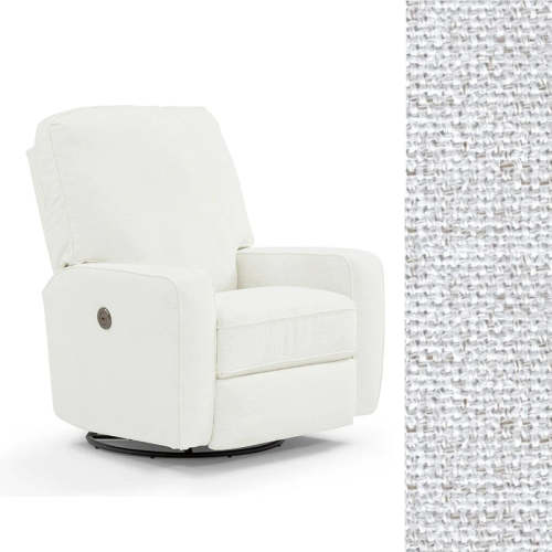 Storytime by Best Chairs Bilana Power Swivel Glider Recliner  - Fog 26947D