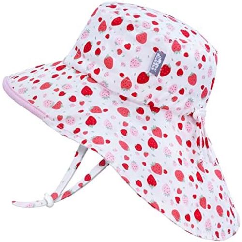 JAN & JUL Girls' Grow-with-Me Cotton Adventure Sun Hat with Large Brim