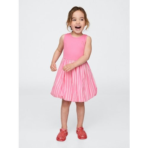 Baby & Toddler Mixed Media Bubble Dress | Gap