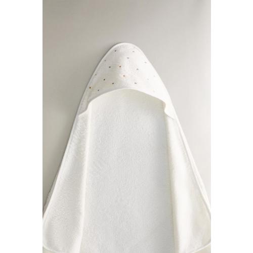 HOODED BABY TOWEL WITH STARS