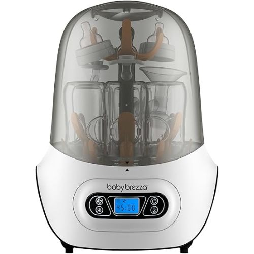 Baby Brezza Baby Bottle Sterilizer and Dryer Machine – Electric Steam Sterilization - Universal Fit - Pacifiers, Glass, Plastic, and Newborn Feeding Bottles
