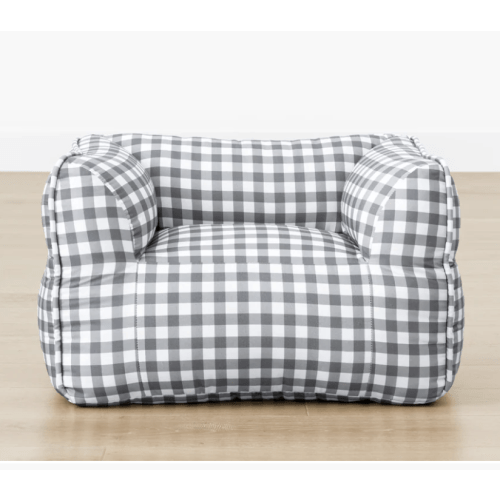 Blue Gingham Kids Chair