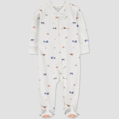 Carter's Just One You® Baby Farm Animals Sleep N' Play - White 3m