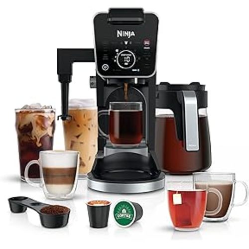 Amazon.com: Ninja Specialty Coffee Maker, Hot & Iced Coffee, 6 Brew Styles, 8 Sizes, Small Cup to Travel Mug, 10-Cup Carafe, Fold-Away Frother, Permanent Filter, Removable Reservoir, Black, CM401: Home & Kitchen