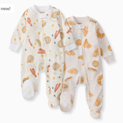 Eggs & Coffee Organic Sleep & Play 2 Pack – Burt's Bees Baby