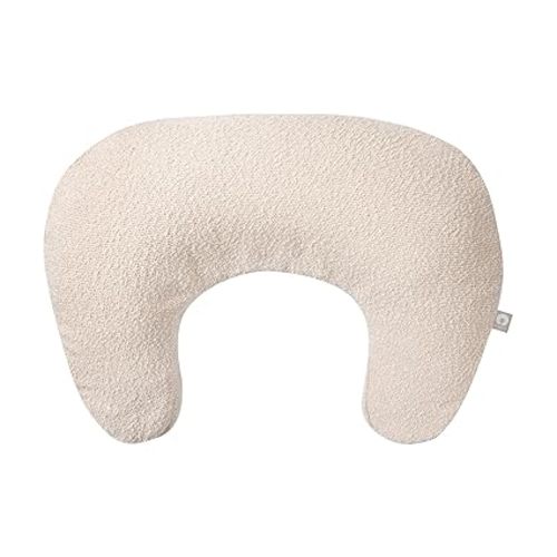 Boppy Nursing Pillow - Ergonomic Bottle & Breastfeeding Pillow with High, Firm, Large Area, Water-Repellent Cushion with Washable Cover; Baby Safety Alliance Verified - Oatmeal Boucle