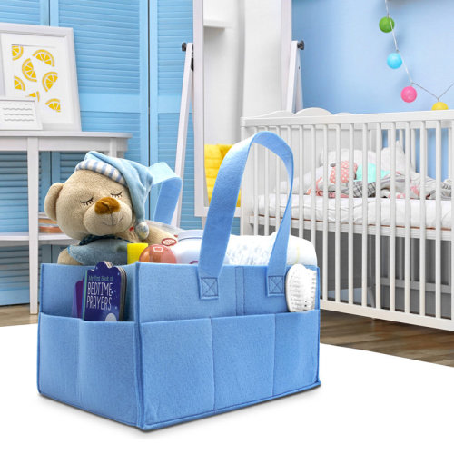 Sorbus Foldable Felt Nursery Caddy Toy Box, Removable Compartments & Reviews | Wayfair