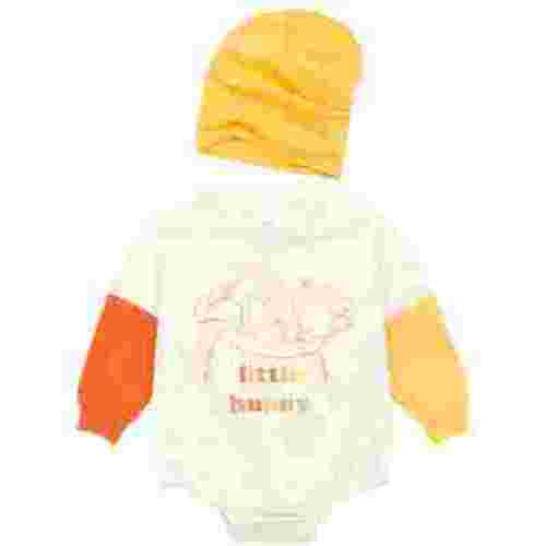 Disney Winnie the Pooh Newborn Baby Boy or Girl French Terry Oversized Bodysuit and Hat