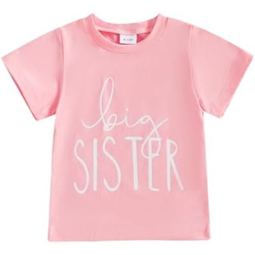 Big Brother T Shirt Little Brother Little Sister Big Sister Matching Outfits Siblings Baby Toddler Tee Clothes