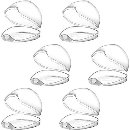 Accmor Pacifier Case, Pacifier Holder Case, Pacifier Container for Travel, BPA Free, Transparent, 6 Pack