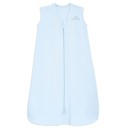 HALO SleepSack, 100% Cotton Wearable Blanket, Swaddle Transition Sleeping Bag, TOG 0.5, Baby Blue, Large - Large (Pack of 1)