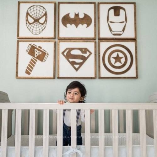 Superhero Sign, Super Hero Wooden Wall Art, Superhero Wood Wall Art, Boys Room Decor, Room Decor, Super hero Nursery, Kids Bedroom Decor