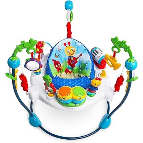 Baby Einstein Neighborhood Symphony Activity Jumper Infant Entertainer with Lights and Melodies, Age 6 months +, Max weight 25 lbs., Unisex