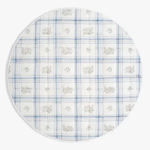 Fleur + Stripe Play Mat - Ivory