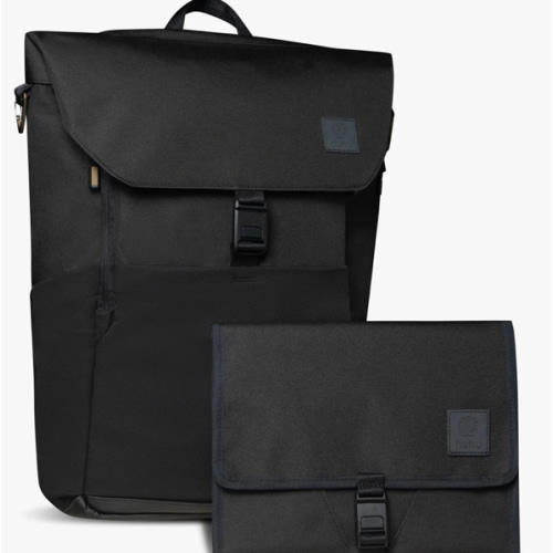 Everyday Diaper Backpack & Changing Wallet Bundle / Mid(dle of the)night Black