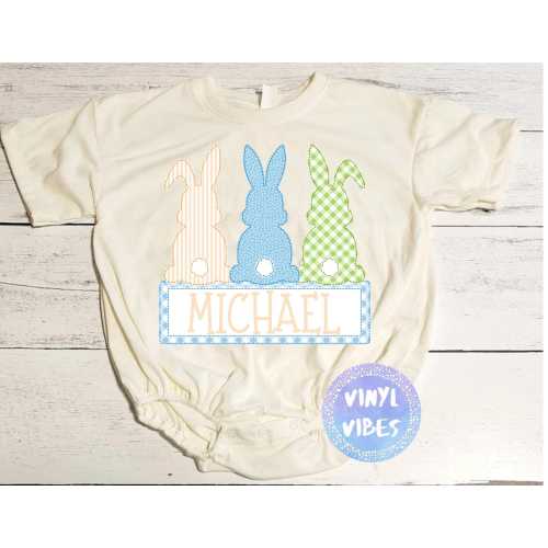Custom Boy Easter Name bubble, Personalized Boy Easter Tshirt