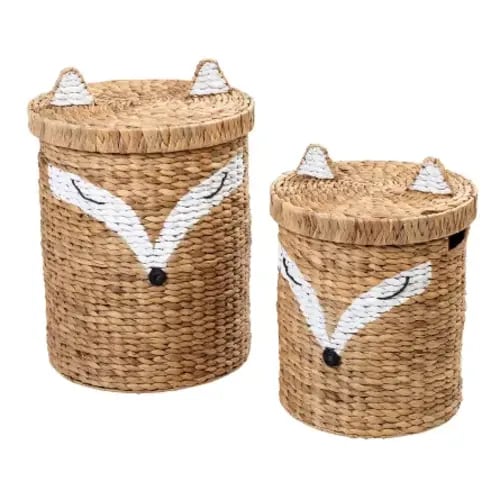 Honey-can-do Set Of 2 Fox Shaped Storage Set