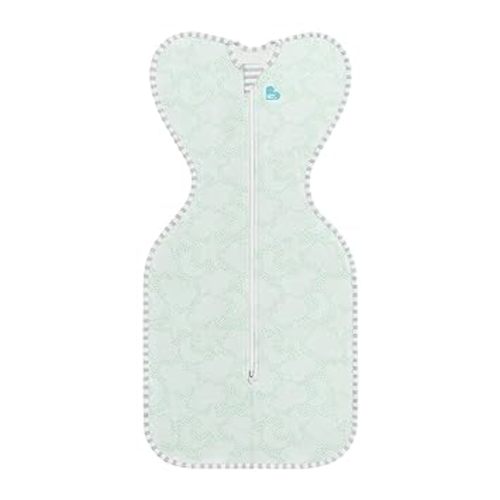 Love to Dream Organic Swaddle, Baby Sleep Sack, Swaddle Up Self-Soothing Swaddles for Newborns, Get Longer Sleep, Snug Fit Helps Calm Startle Reflex, 1.0 Tog Sleep Sack, 8-13lbs, Mint - Celestial Dot Mint - Small (8-13 lbs.)